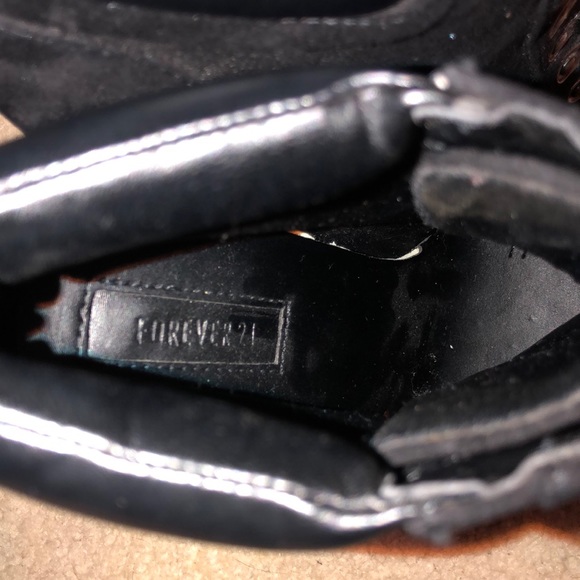 Forever 21 Faux suede lace up stiletto booties - Picture 8 of 8